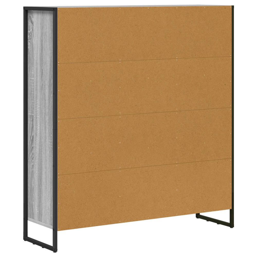 Produktbild för Bokskåp 2 pcs Grå Sonoma 99,5 x 30 x 108 cm Konstruerat trä