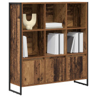 Produktbild för Bokskåp 2 pcs Gammalt trä 99,5 x 30 x 108 cm Konstruerat trä