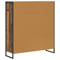 Produktbild för Bokskåp 2 pcs Gammalt trä 99,5 x 30 x 108 cm Konstruerat trä