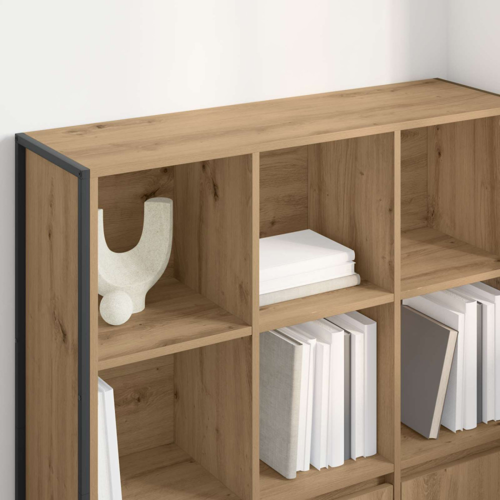 Produktbild för Bokskåp 2 pcs Artisan Ek 99,5 x 30 x 108 cm Konstruerat trä