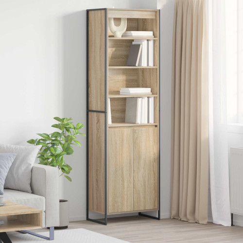 vidaXL Höga Skåp Sonoma 60 x 36 x 200 cm Konstruerat trä