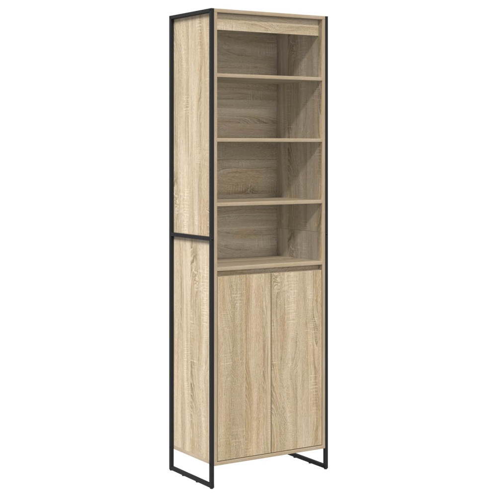Produktbild för Höga Skåp Sonoma 60 x 36 x 200 cm Konstruerat trä