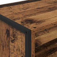 Produktbild för Höga Skåp Gammalt trä 60 x 36 x 200 cm Konstruerat trä