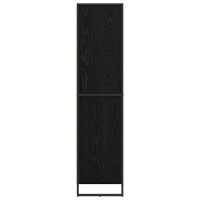 Produktbild för Sideboard Svart Ek 81 x 36 x 150.5 cm Konstruerat trä
