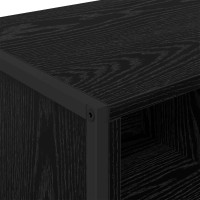 Produktbild för Sideboard Svart Ek 81 x 36 x 150.5 cm Konstruerat trä