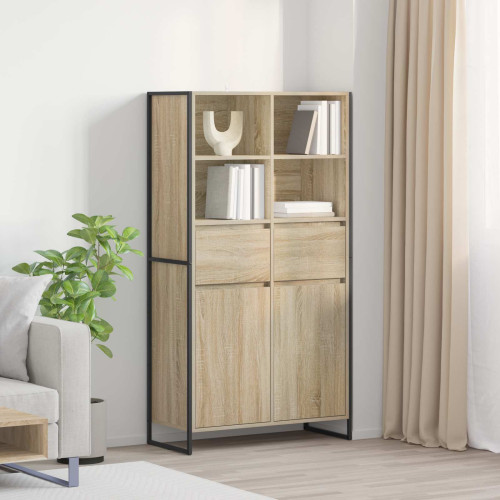 vidaXL Sideboard Sonoma 81 x 36 x 150.5 cm Konstruerat trä