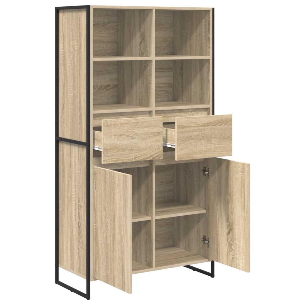 Produktbild för Sideboard Sonoma 81 x 36 x 150.5 cm Konstruerat trä