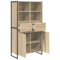 Produktbild för Sideboard Sonoma 81 x 36 x 150.5 cm Konstruerat trä