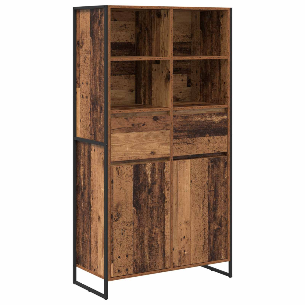 Produktbild för Sideboard Gammalt trä 81 x 36 x 150.5 cm Konstruerat trä