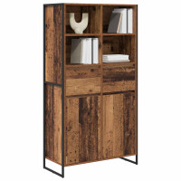 Produktbild för Sideboard Gammalt trä 81 x 36 x 150.5 cm Konstruerat trä