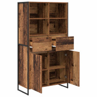 Produktbild för Sideboard Gammalt trä 81 x 36 x 150.5 cm Konstruerat trä