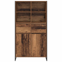 Produktbild för Sideboard Gammalt trä 81 x 36 x 150.5 cm Konstruerat trä