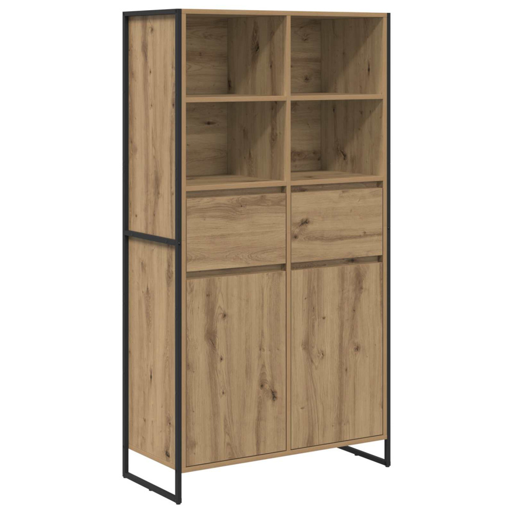 Produktbild för Sideboard 2 pcs Artisan Ek 81 x 36 x 150.5 cm Konstruerat trä