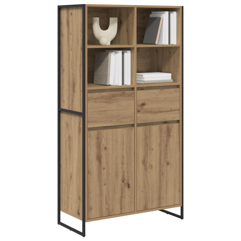 Produktbild för Sideboard 2 pcs Artisan Ek 81 x 36 x 150.5 cm Konstruerat trä