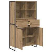 Produktbild för Sideboard 2 pcs Artisan Ek 81 x 36 x 150.5 cm Konstruerat trä