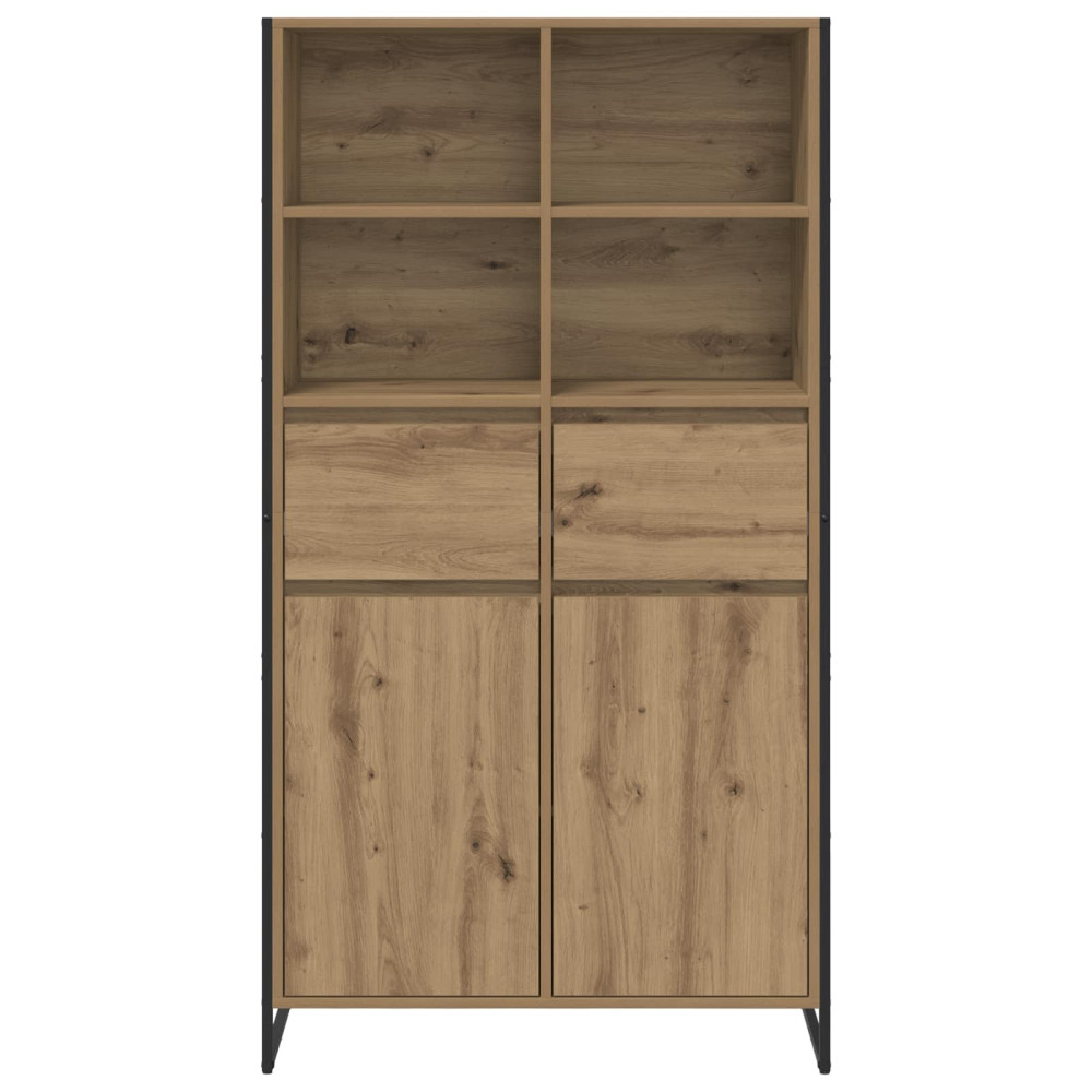 Produktbild för Sideboard 2 pcs Artisan Ek 81 x 36 x 150.5 cm Konstruerat trä