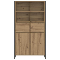 Produktbild för Sideboard 2 pcs Artisan Ek 81 x 36 x 150.5 cm Konstruerat trä