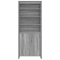 Produktbild för Höga Skåp Grå Sonoma 79 x 36 x 200 cm Konstruerat trä