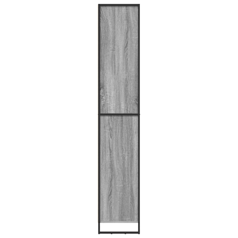 Produktbild för Höga Skåp Grå Sonoma 79 x 36 x 200 cm Konstruerat trä