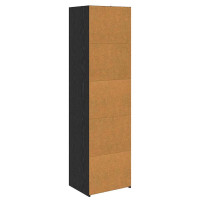 Produktbild för Skåp Svart Ek 50 x 41 x 185 cm Konstruerat trä
