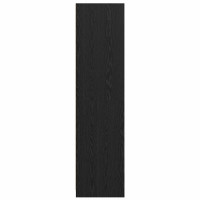 Produktbild för Garderob med låda Svart Ek 80 x 50 x 200 cm Konstruerat trä