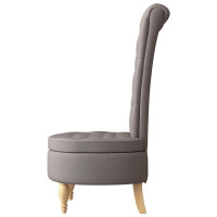 Produktbild för Slipperfåtölj Taupe 56,5 x 70 x 110 cm tyg