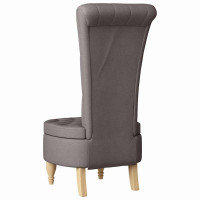 Produktbild för Slipperfåtölj Taupe 56,5 x 70 x 110 cm tyg