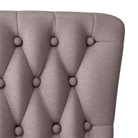 Produktbild för Slipperfåtölj Taupe 56,5 x 70 x 110 cm tyg