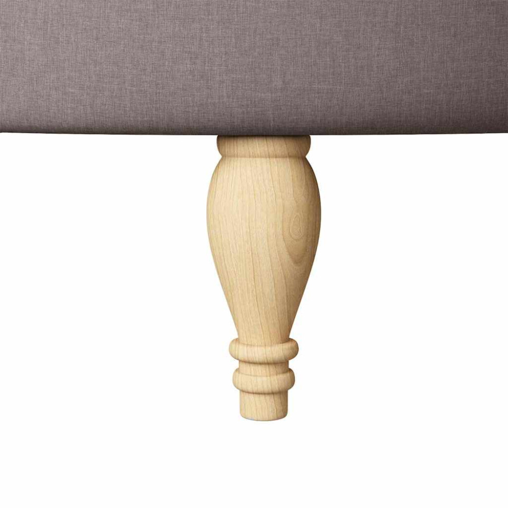 Produktbild för Slipperfåtölj Taupe 56,5 x 70 x 110 cm tyg