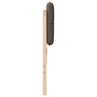 Produktbild för Klädd sänggavel Brun och Taupe 180 cm Massiv furu