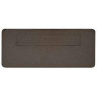Produktbild för Klädd sänggavel Brun och Taupe 140 cm Massiv furu