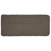 Produktbild för Klädd sänggavel Brun och Taupe 160 cm Massiv furu