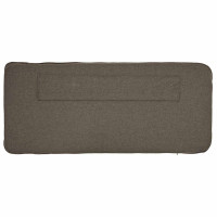 Produktbild för Klädd sänggavel Brun och Taupe 140 cm Massiv furu