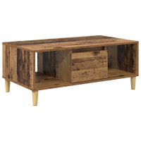 Produktbild för Kaffeebord Gammalt trä 90 x 50 x 26.5 cm Konstruerat trä