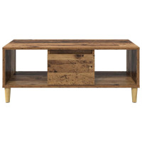 Produktbild för Kaffeebord Gammalt trä 90 x 50 x 26.5 cm Konstruerat trä