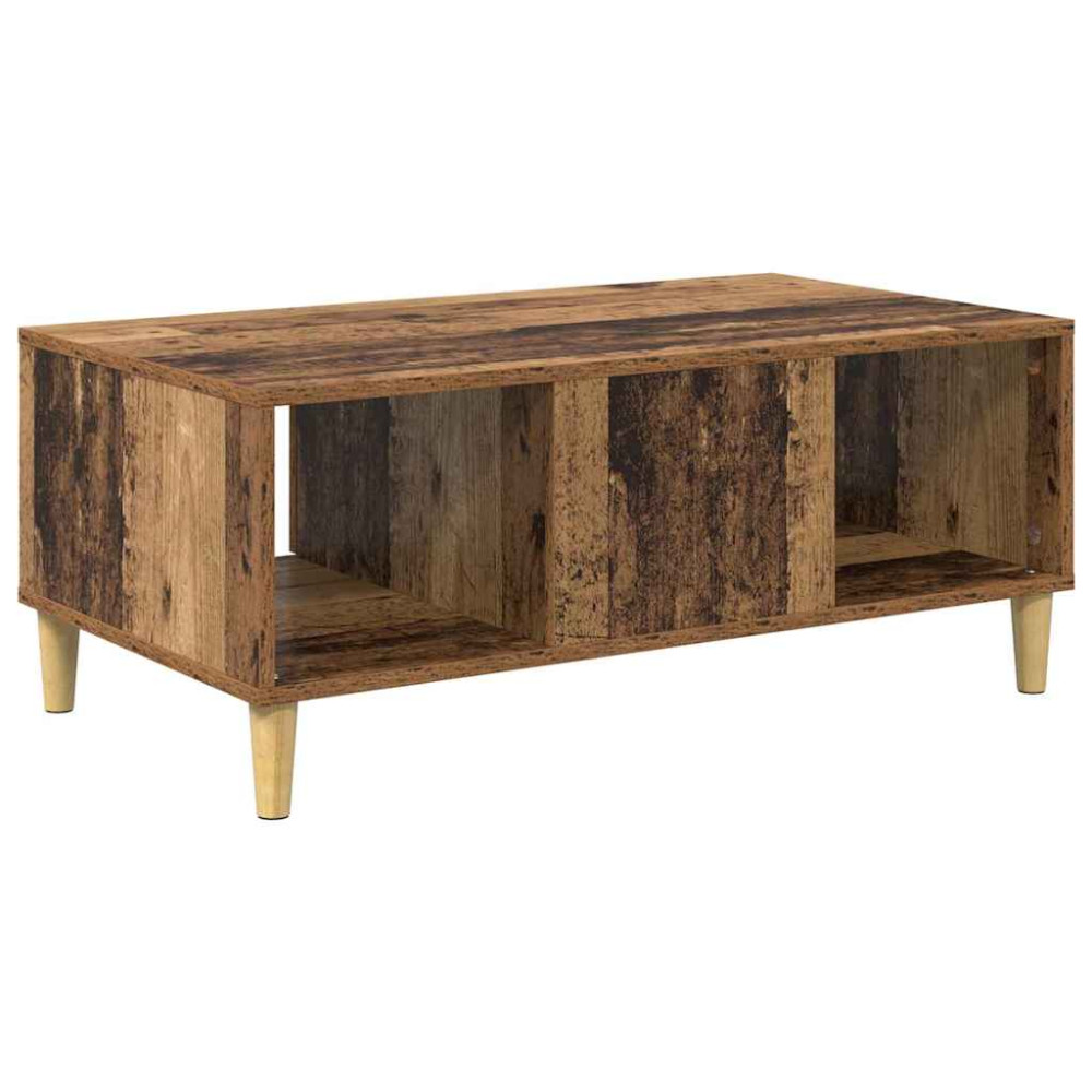 Produktbild för Kaffeebord Gammalt trä 90 x 50 x 26.5 cm Konstruerat trä