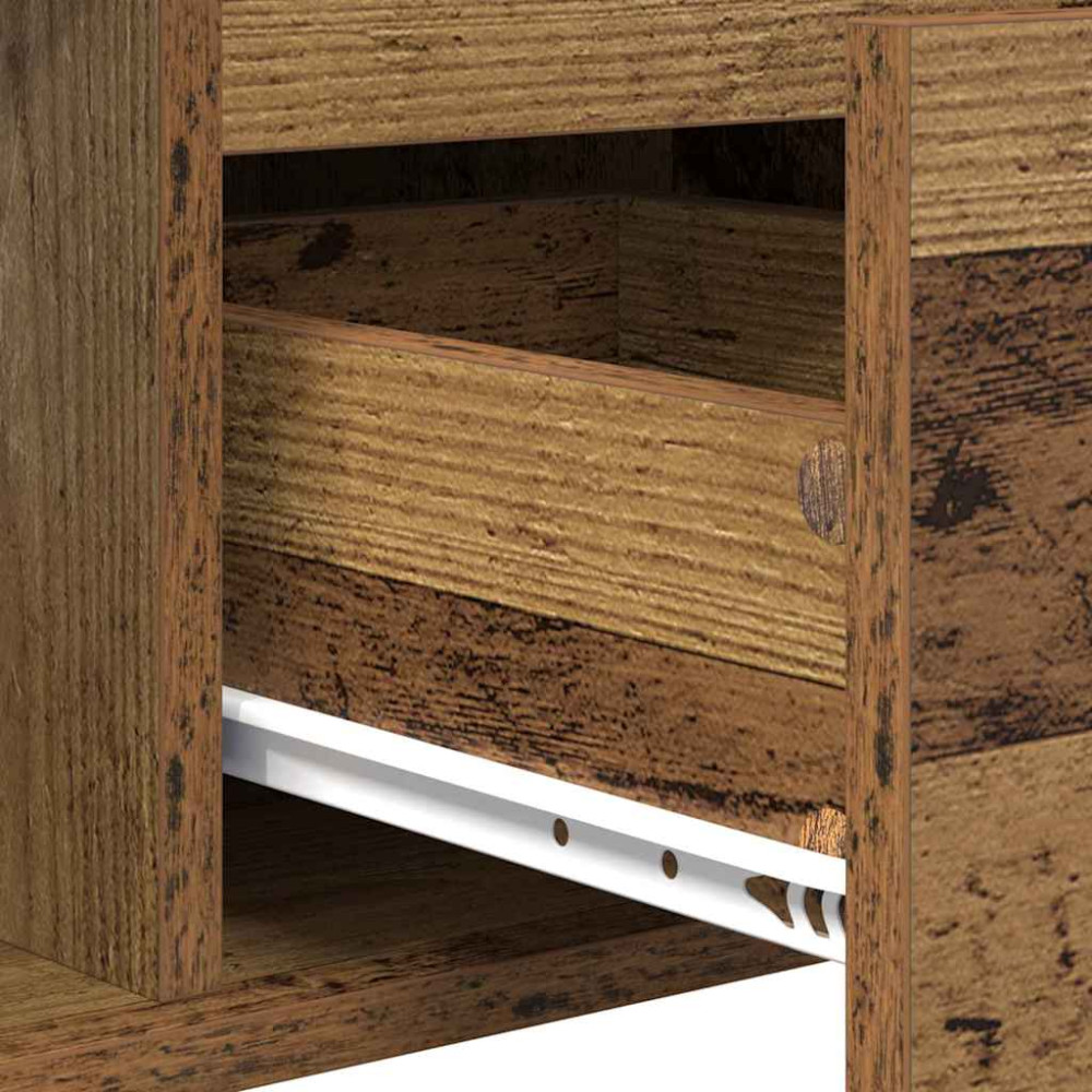 Produktbild för Kaffeebord Gammalt trä 90 x 50 x 26.5 cm Konstruerat trä