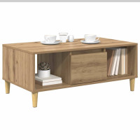 Produktbild för Kaffeebord Artisan Ek 90 x 50 x 26.5 cm Konstruerat trä