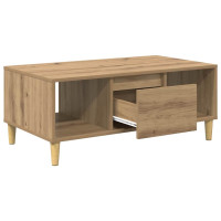 Produktbild för Kaffeebord Artisan Ek 90 x 50 x 26.5 cm Konstruerat trä