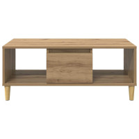 Produktbild för Kaffeebord Artisan Ek 90 x 50 x 26.5 cm Konstruerat trä