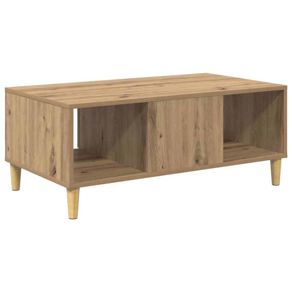Produktbild för Kaffeebord Artisan Ek 90 x 50 x 26.5 cm Konstruerat trä