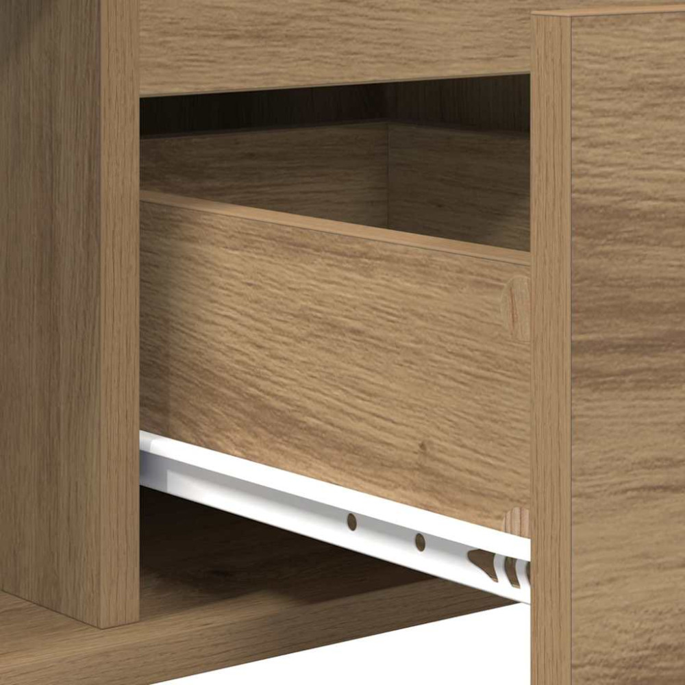 Produktbild för Kaffeebord Artisan Ek 90 x 50 x 26.5 cm Konstruerat trä