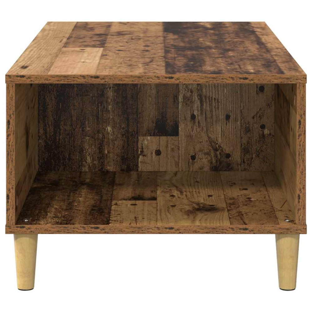 Produktbild för Kaffeebord med låda Gammalt trä 90 x 50 x 35 cm Konstruerat trä