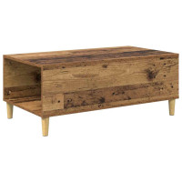 Produktbild för Kaffeebord med låda Gammalt trä 90 x 50 x 35 cm Konstruerat trä