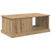 Produktbild för Kaffeebord med låda Artisan Ek 90 x 50 x 35 cm Konstruerat trä