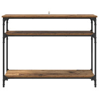 Produktbild för Konsolbord Gammalt trä 100 x 29 x 75 cm Konstruerat trä