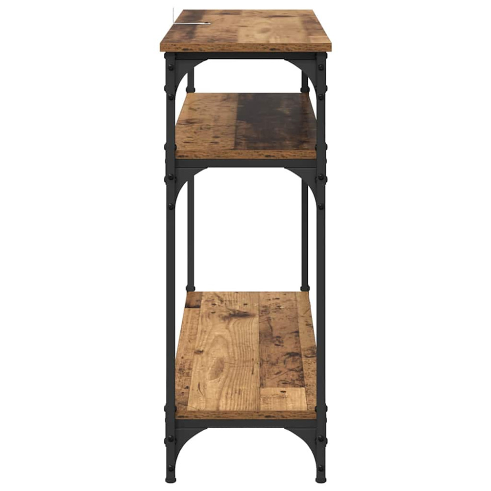 Produktbild för Konsolbord Gammalt trä 100 x 29 x 75 cm Konstruerat trä