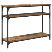 Produktbild för Konsolbord Gammalt trä 100 x 29 x 75 cm Konstruerat trä