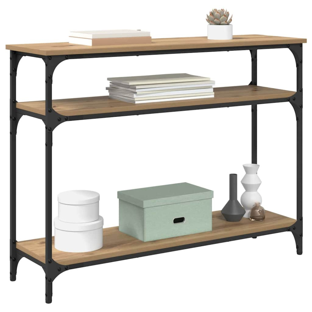 Produktbild för Konsolbord Artisan Ek 100 x 29 x 75 cm Konstruerat trä