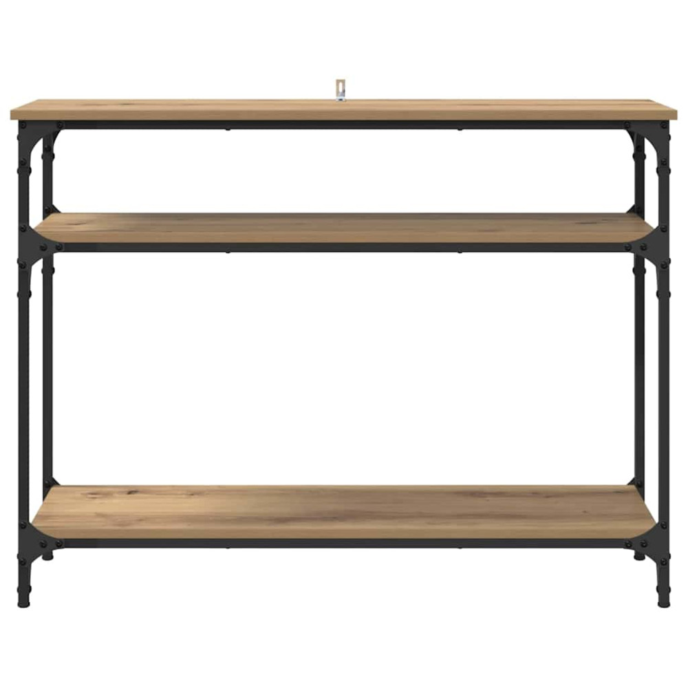 Produktbild för Konsolbord Artisan Ek 100 x 29 x 75 cm Konstruerat trä